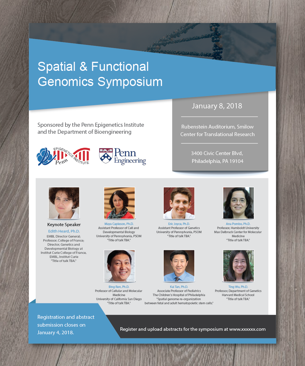 Flyer Design by alex989 for University of Pennsylvania | Design #15959150