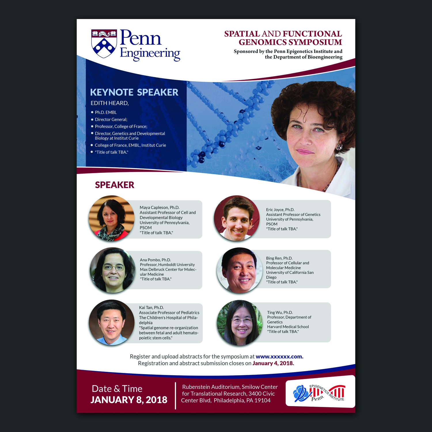 Flyer Design by debdesign for University of Pennsylvania | Design #15940446