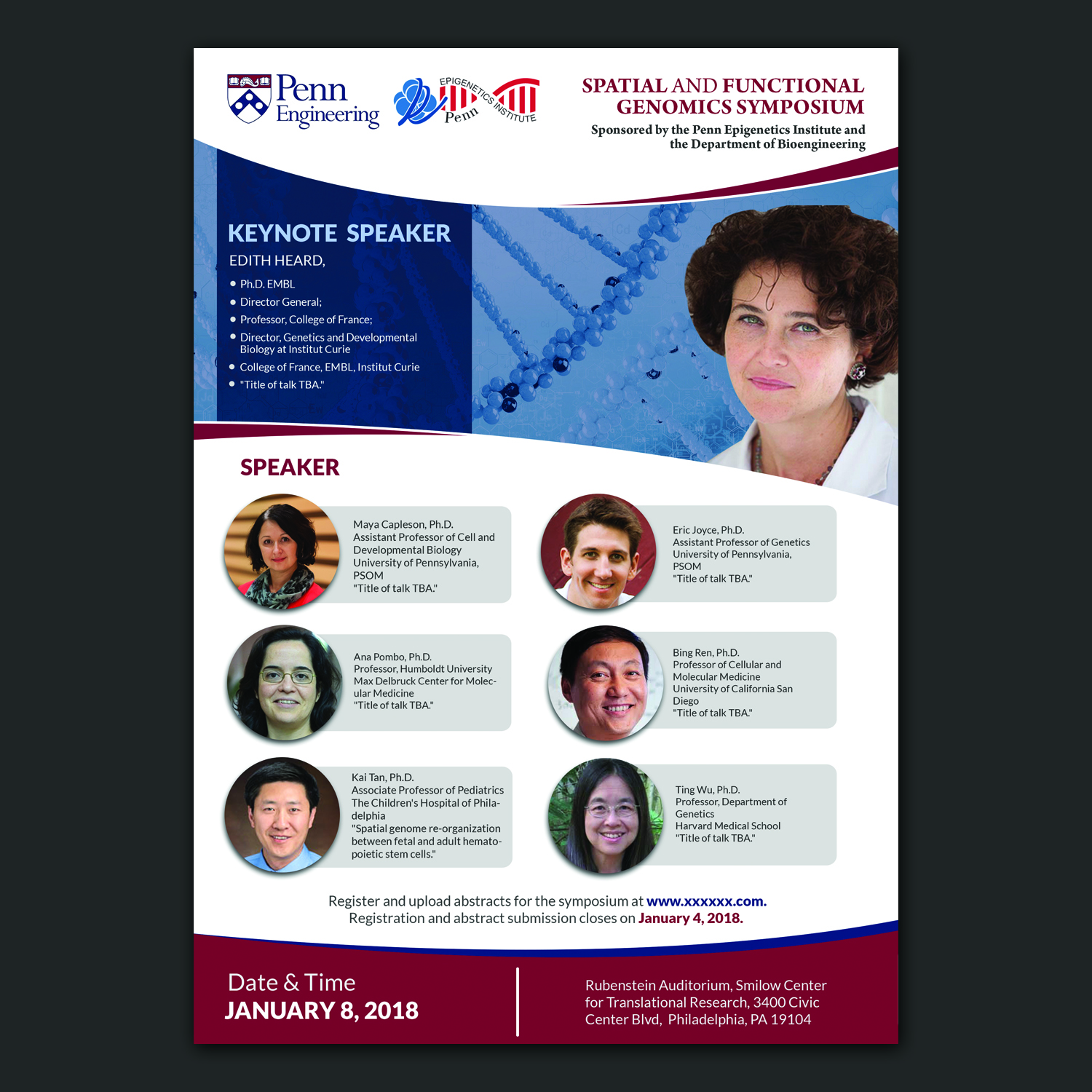 Flyer Design by debdesign for University of Pennsylvania | Design #15944288