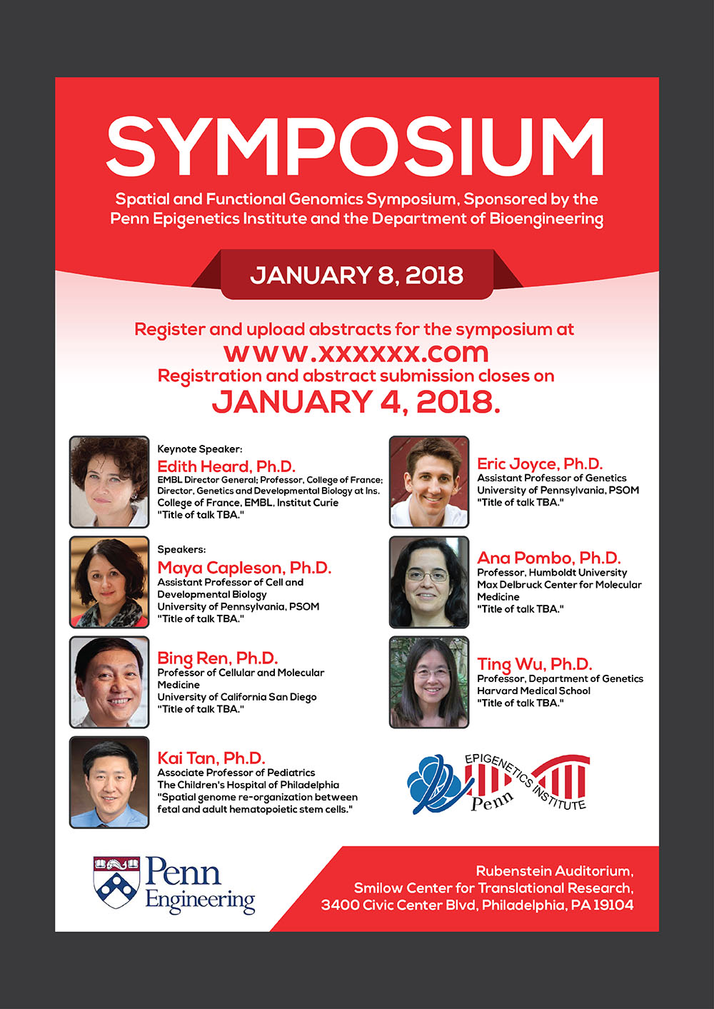 Flyer Design by Deziners Zone for University of Pennsylvania | Design #15940770