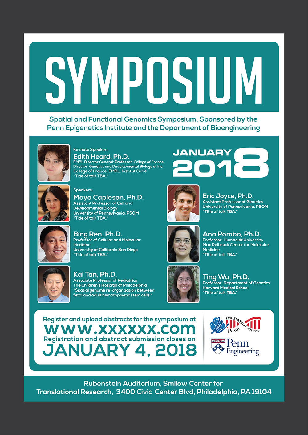 Flyer Design by Deziners Zone for University of Pennsylvania | Design #15940771