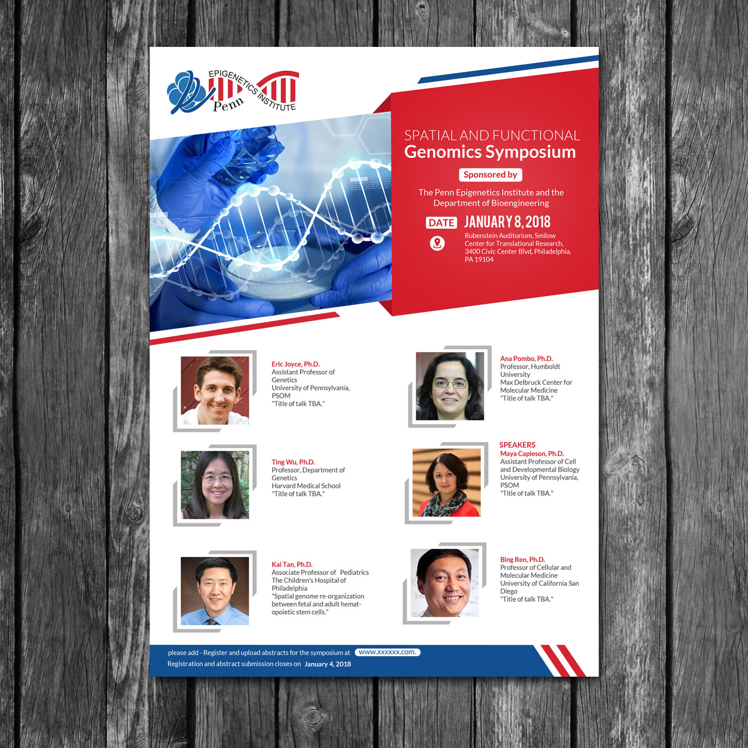 Flyer Design by creative.bugs for University of Pennsylvania | Design #15937147