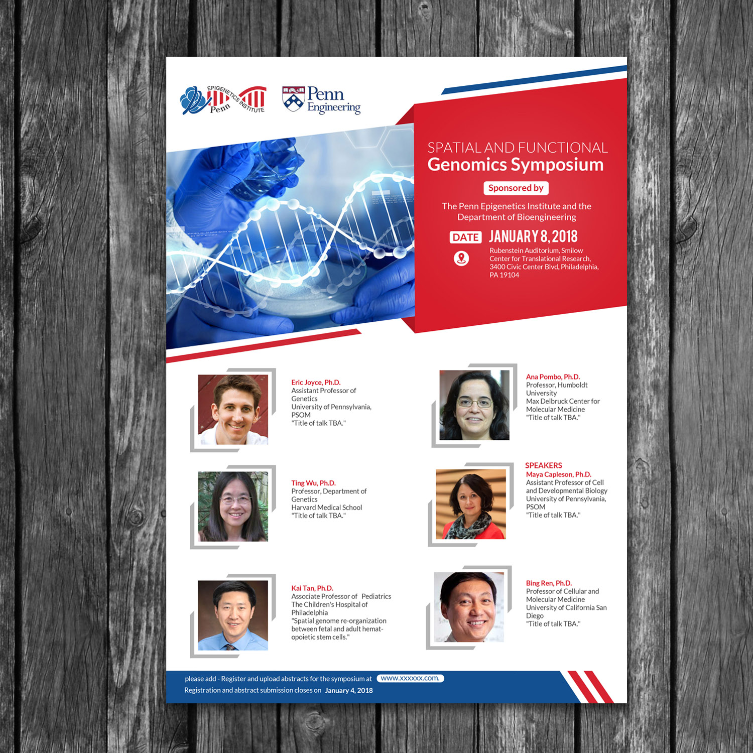 Flyer Design by creative.bugs for University of Pennsylvania | Design #15944745