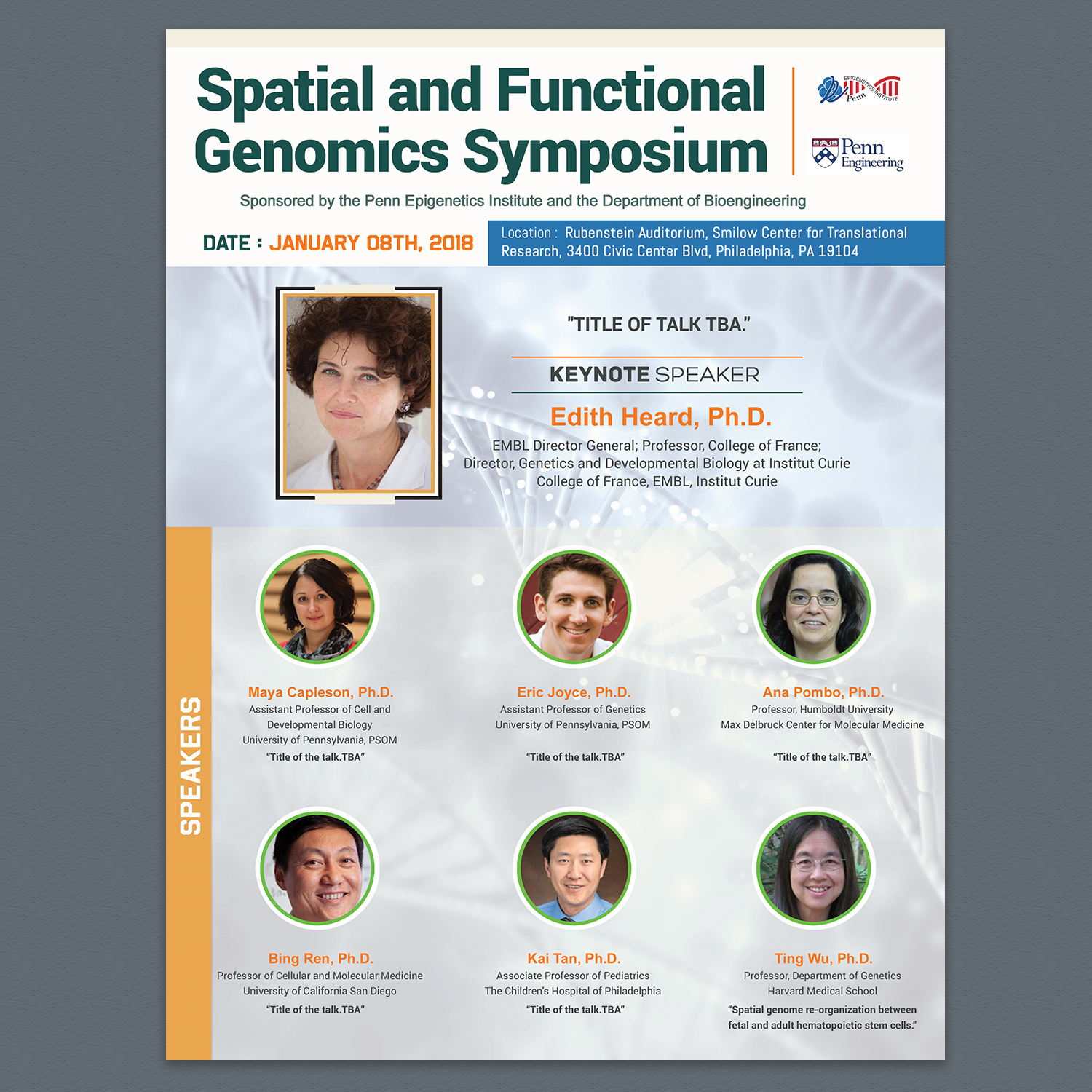 Flyer Design by Venkat for University of Pennsylvania | Design #15995222