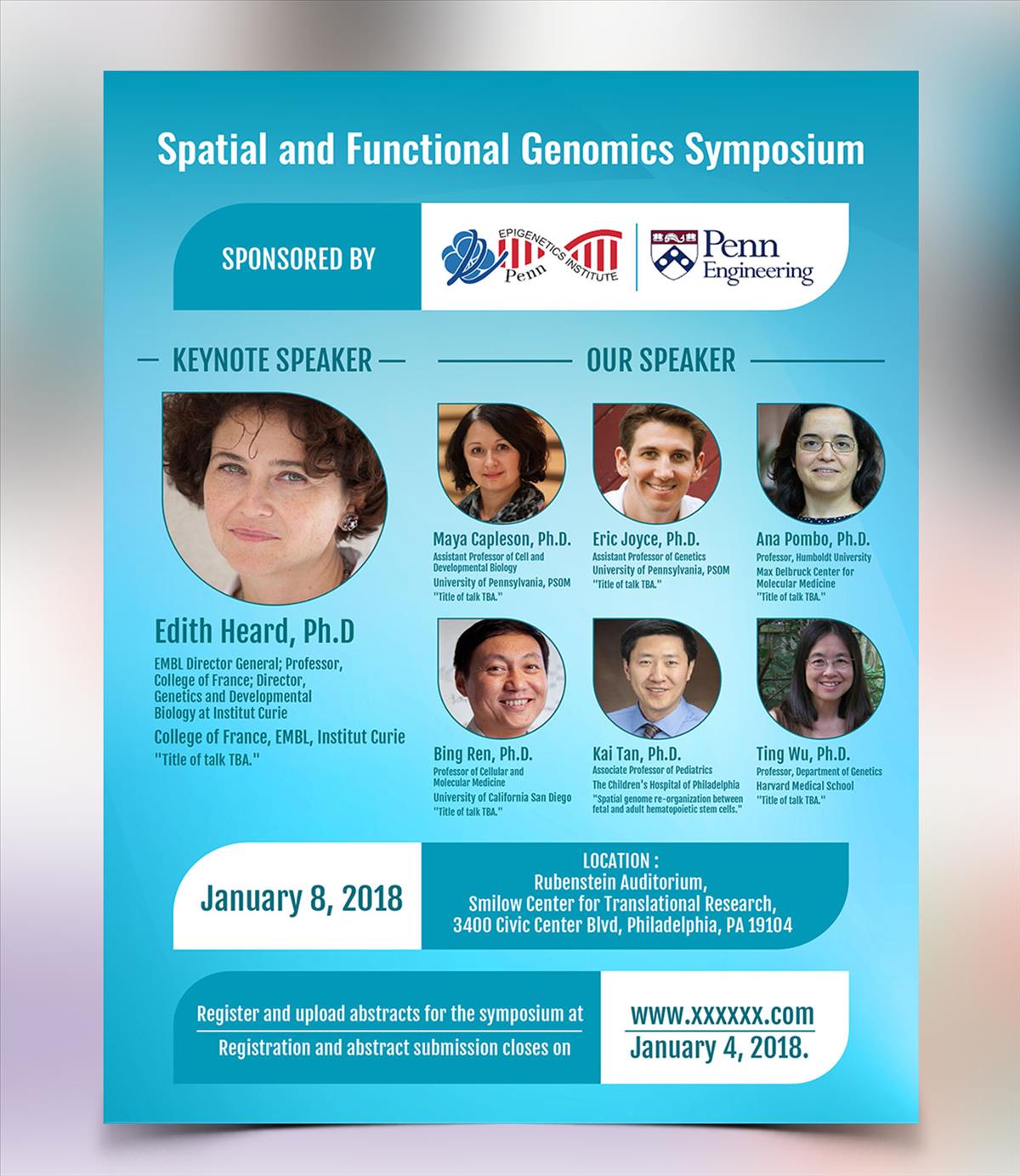 Flyer Design by vcreatived for University of Pennsylvania | Design #16002396