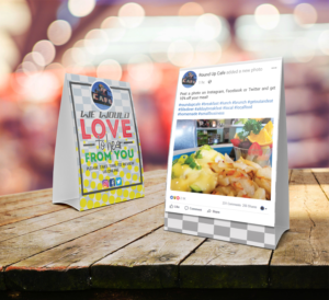 Table Tent Project for 50's Cafe | Grafik-Design von Zhor Signatures