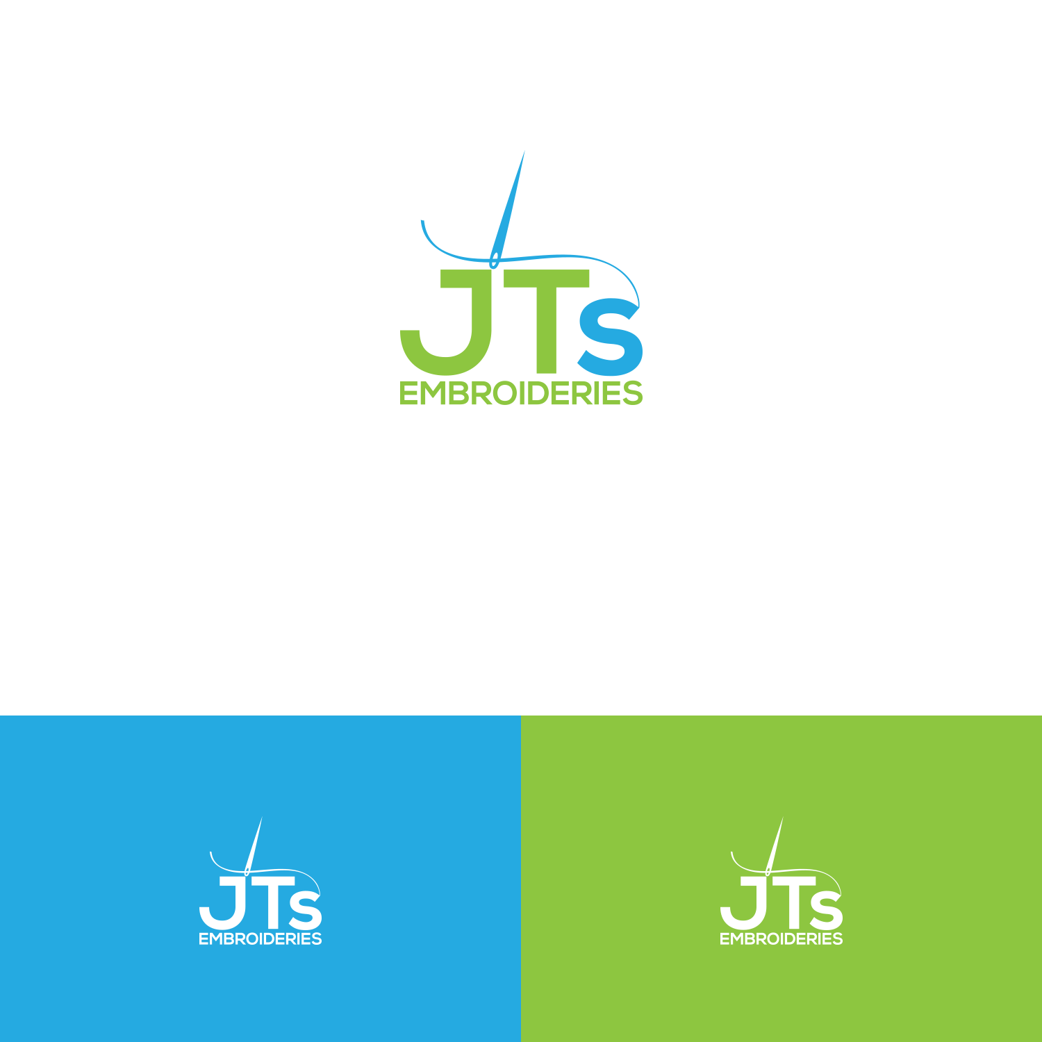 Logo Design by DesignDUO for JT's Embroideries | Design #15991853