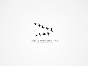 Need a logo with the theme of geese flying in a V formation. Celeste and Christina.  V-Formation Masterminds | Logo Design by MICHAEL S.B