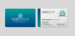 Visitenkarten-Design von INDIAN_Ashok für GeroPsych Associates, Ltd | Design: #15942477