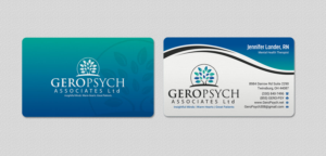 Visitenkarten-Design von INDIAN_Ashok für GeroPsych Associates, Ltd | Design: #15942480