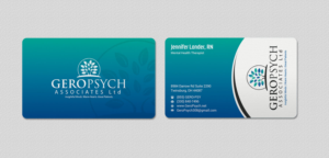 Visitenkarten-Design von INDIAN_Ashok für GeroPsych Associates, Ltd | Design: #15942482