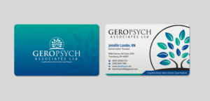 Visitenkarten-Design von INDIAN_Ashok für GeroPsych Associates, Ltd | Design: #15942483