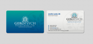 Visitenkarten-Design von INDIAN_Ashok für GeroPsych Associates, Ltd | Design: #15942484