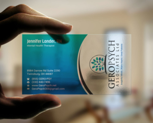 Visitenkarten-Design von INDIAN_Ashok für GeroPsych Associates, Ltd | Design: #15942491
