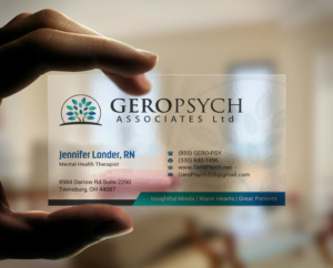Visitenkarten-Design von INDIAN_Ashok für GeroPsych Associates, Ltd | Design: #15942498