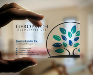 Visitenkarten-Design von INDIAN_Ashok für GeroPsych Associates, Ltd | Design: #15942499