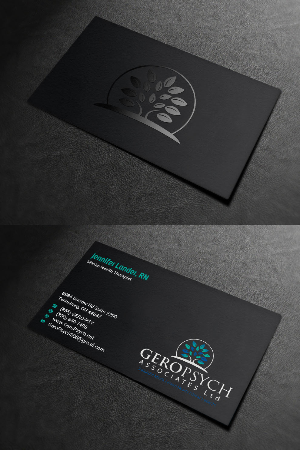 Visitenkarten-Design von INDIAN_Ashok für GeroPsych Associates, Ltd | Design #15942501