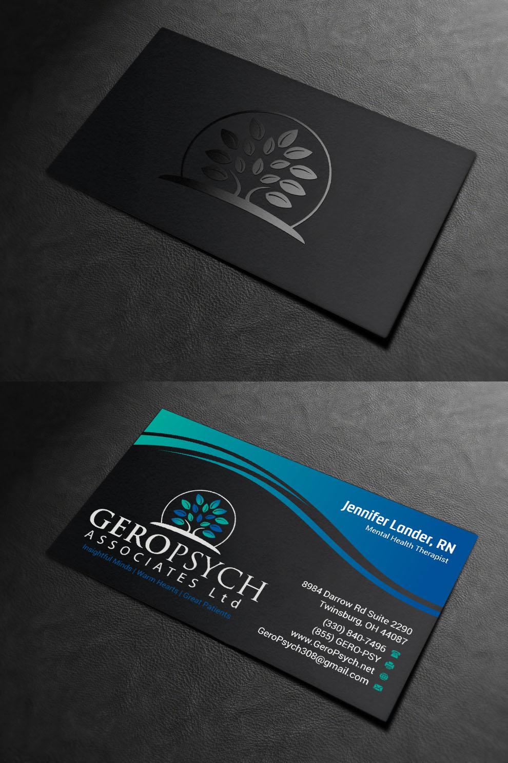Business Card Design by INDIAN_Ashok for GeroPsych Associates, Ltd | Design #15942502