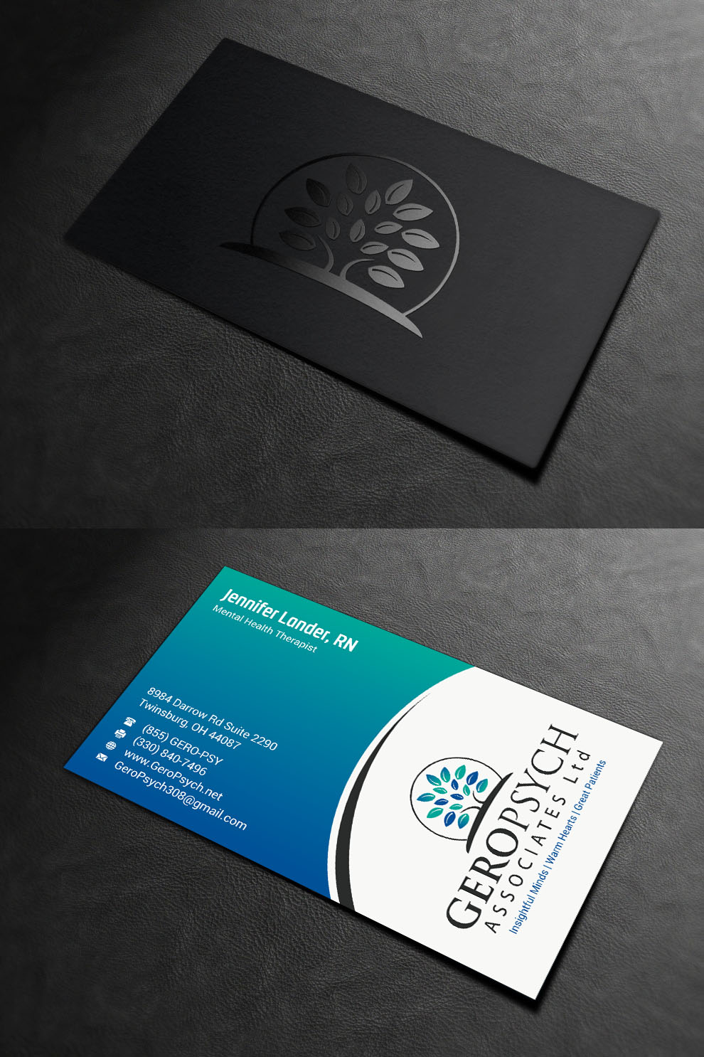 Business Card Design by INDIAN_Ashok for GeroPsych Associates, Ltd | Design #15942503