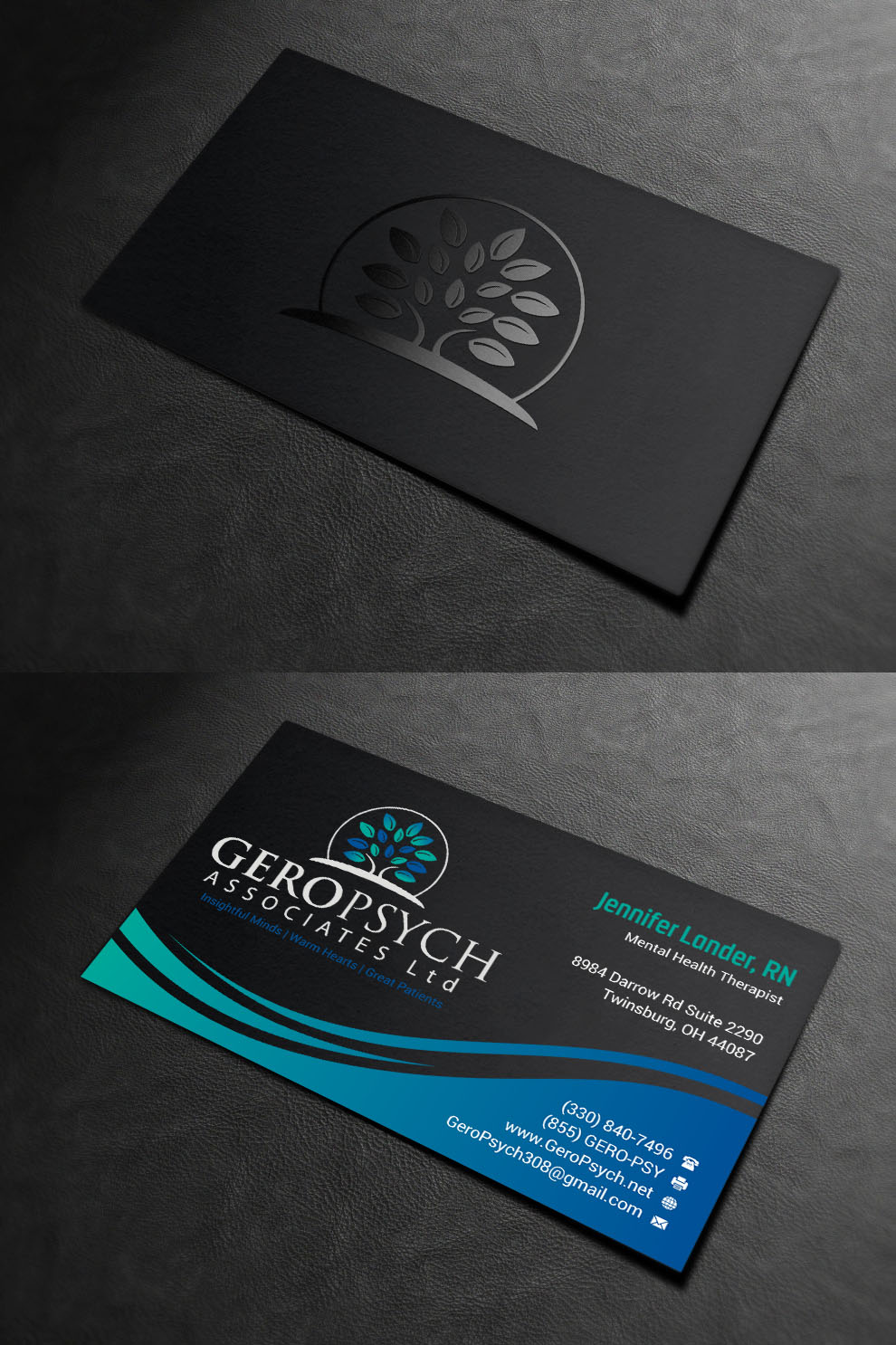 Business Card Design by INDIAN_Ashok for GeroPsych Associates, Ltd | Design #15942504