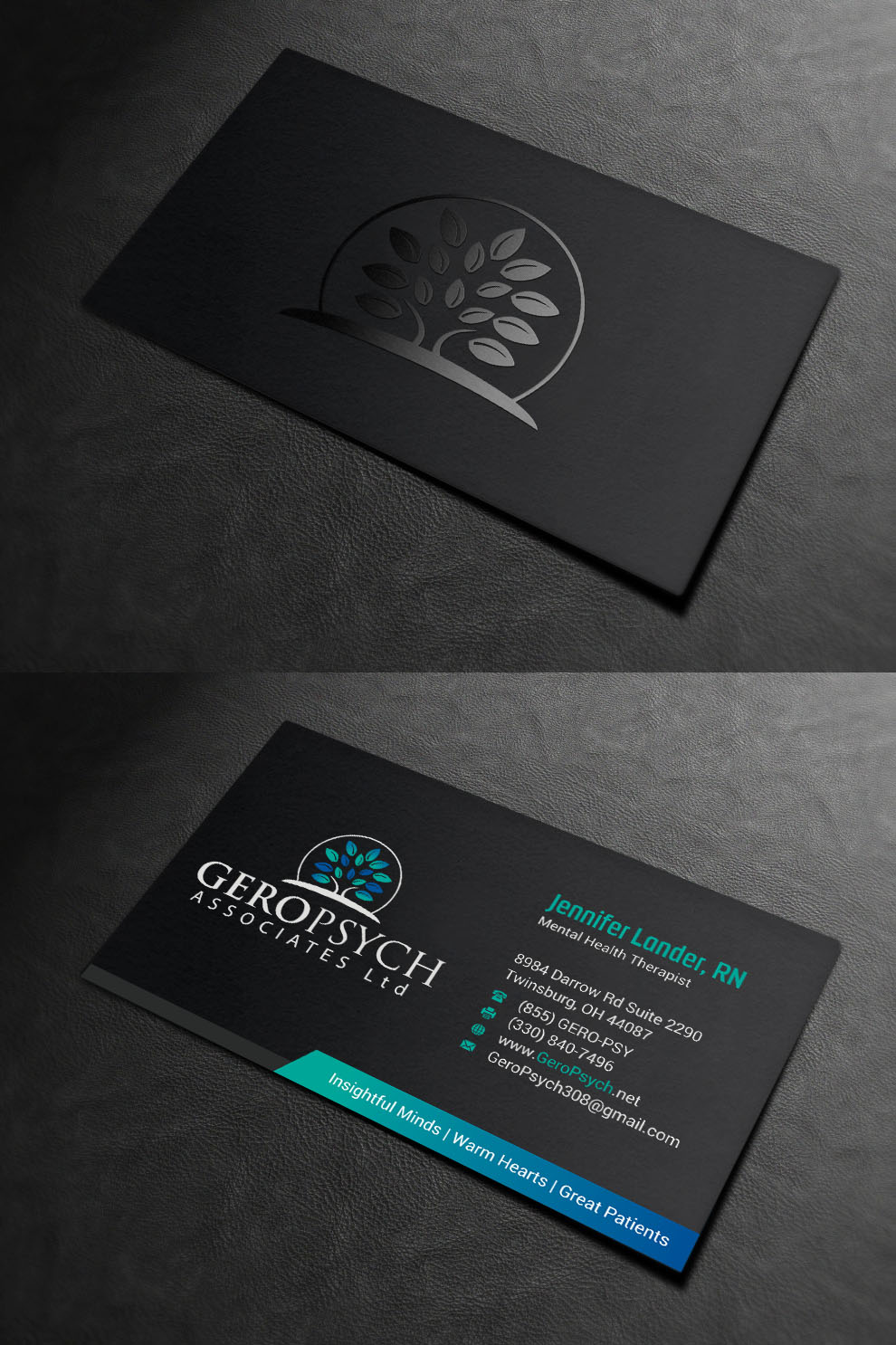 Business Card Design by INDIAN_Ashok for GeroPsych Associates, Ltd | Design #15942510