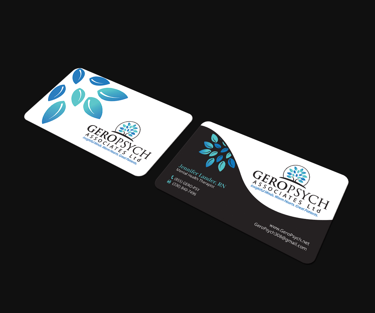 Visitenkarten-Design von JK18 für GeroPsych Associates, Ltd | Design #15936408