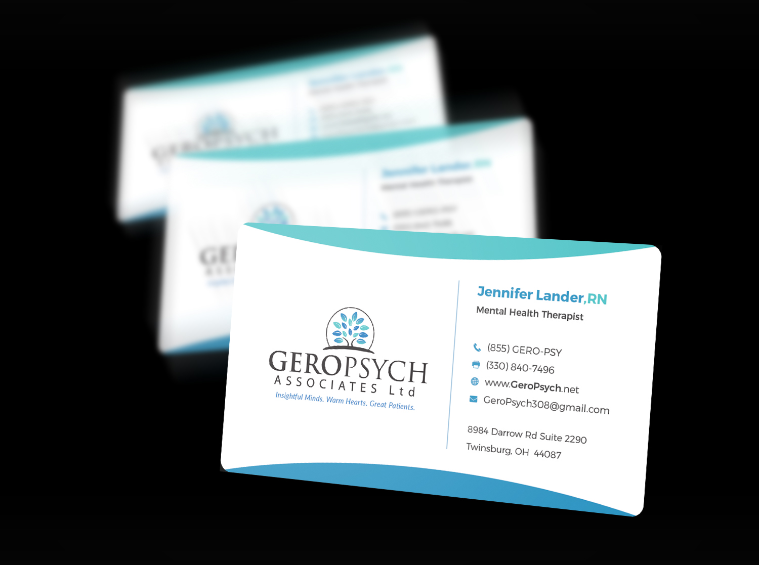 Visitenkarten-Design von Ni Oeuvre für GeroPsych Associates, Ltd | Design #15951830