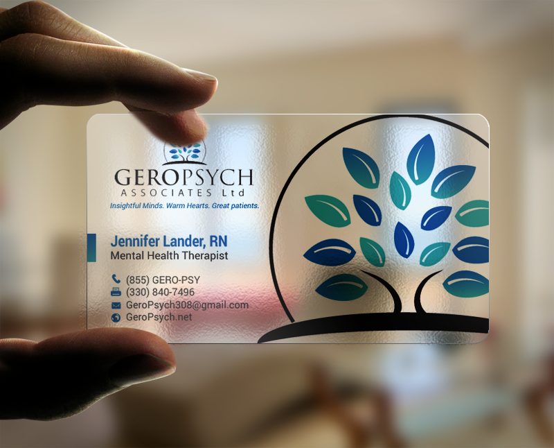 Business Card Design by chandrayaan.creative for GeroPsych Associates, Ltd | Design #15938728