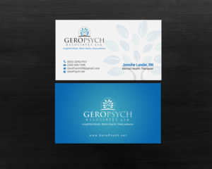Business Card Design by chandrayaan.creative for GeroPsych Associates, Ltd | Design: #15938730