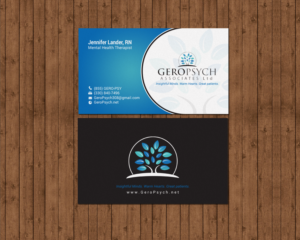 Business Card Design by chandrayaan.creative for GeroPsych Associates, Ltd | Design: #15938844