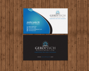 Diseño de Tarjeta de Presentación por chandrayaan.creative para GeroPsych Associates, Ltd | Diseño: #15940222