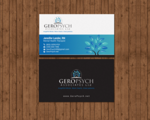 Diseño de Tarjeta de Presentación por chandrayaan.creative para GeroPsych Associates, Ltd | Diseño: #15940345