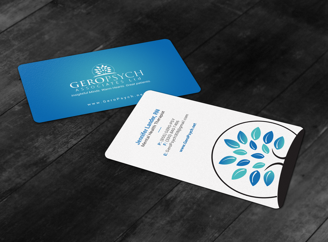 Business Card Design by chandrayaan.creative for GeroPsych Associates, Ltd | Design #15940350