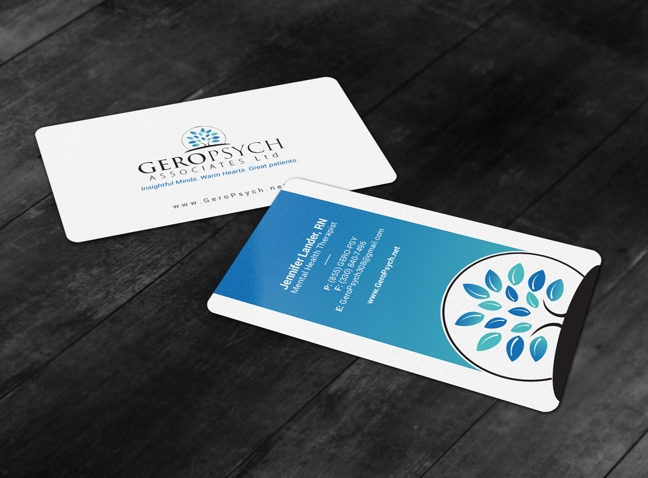 Business Card Design by chandrayaan.creative for GeroPsych Associates, Ltd | Design #15940351