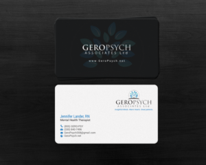 Diseño de Tarjeta de Presentación por chandrayaan.creative para GeroPsych Associates, Ltd | Diseño: #15940400