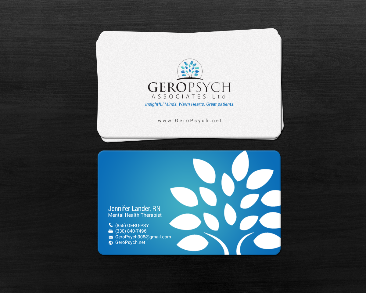 Business Card Design by chandrayaan.creative for GeroPsych Associates, Ltd | Design #15940402