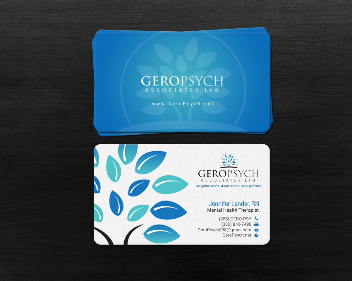Business Card Design by chandrayaan.creative for GeroPsych Associates, Ltd | Design #15940404