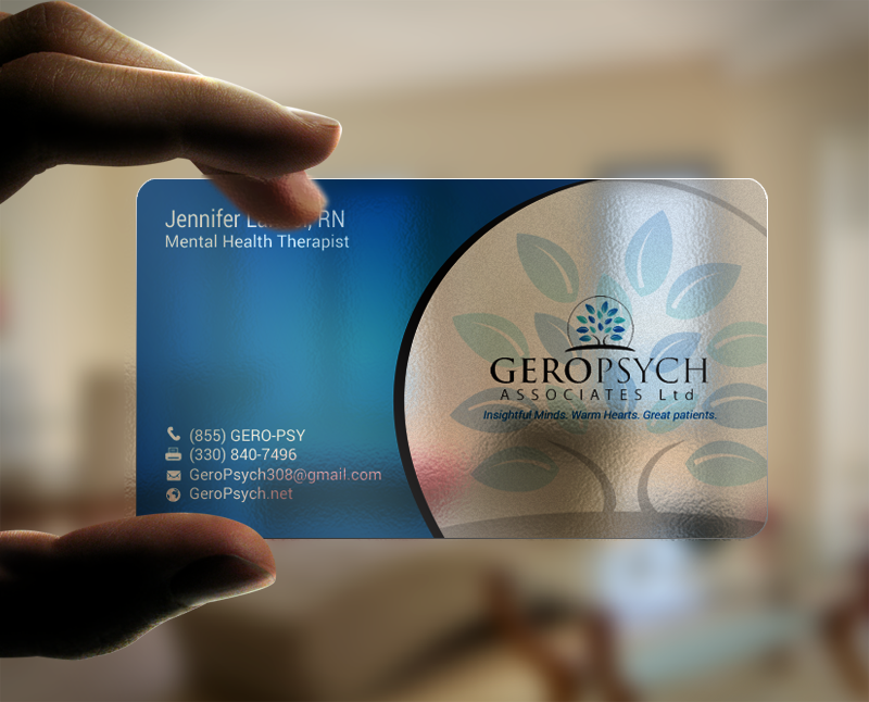 Business Card Design by chandrayaan.creative for GeroPsych Associates, Ltd | Design #15940412