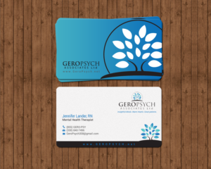 Diseño de Tarjeta de Presentación por chandrayaan.creative para GeroPsych Associates, Ltd | Diseño #15940413