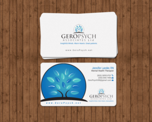 Diseño de Tarjeta de Presentación por chandrayaan.creative para GeroPsych Associates, Ltd | Diseño: #15940414