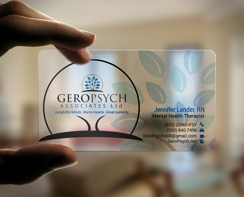 Business Card Design by chandrayaan.creative for GeroPsych Associates, Ltd | Design #15940432