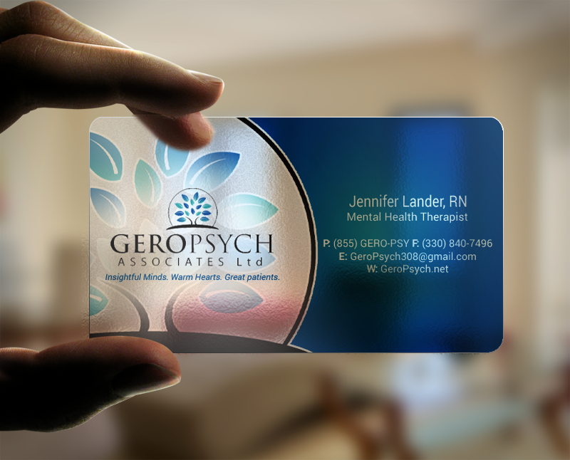 Business Card Design by chandrayaan.creative for GeroPsych Associates, Ltd | Design #15940482