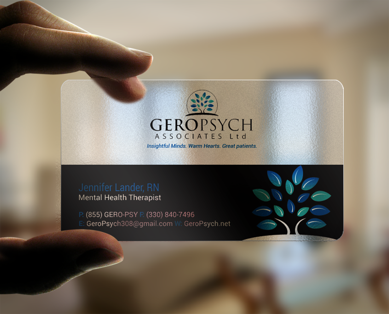 Business Card Design by chandrayaan.creative for GeroPsych Associates, Ltd | Design #15940501