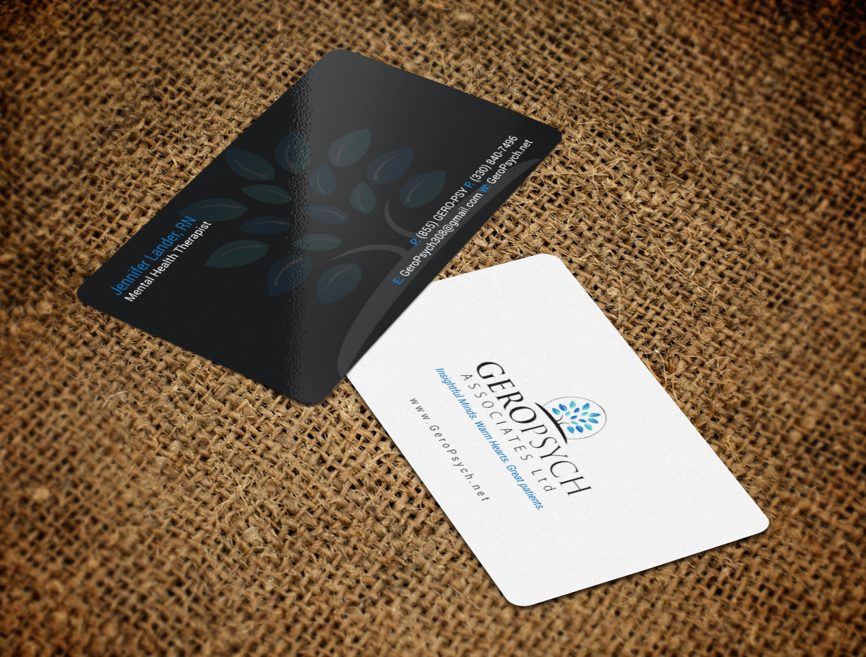 Diseño de Tarjeta de Presentación por chandrayaan.creative para GeroPsych Associates, Ltd | Diseño #15940503