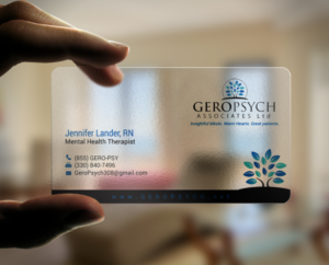 Diseño de Tarjeta de Presentación por chandrayaan.creative para GeroPsych Associates, Ltd | Diseño: #15940504