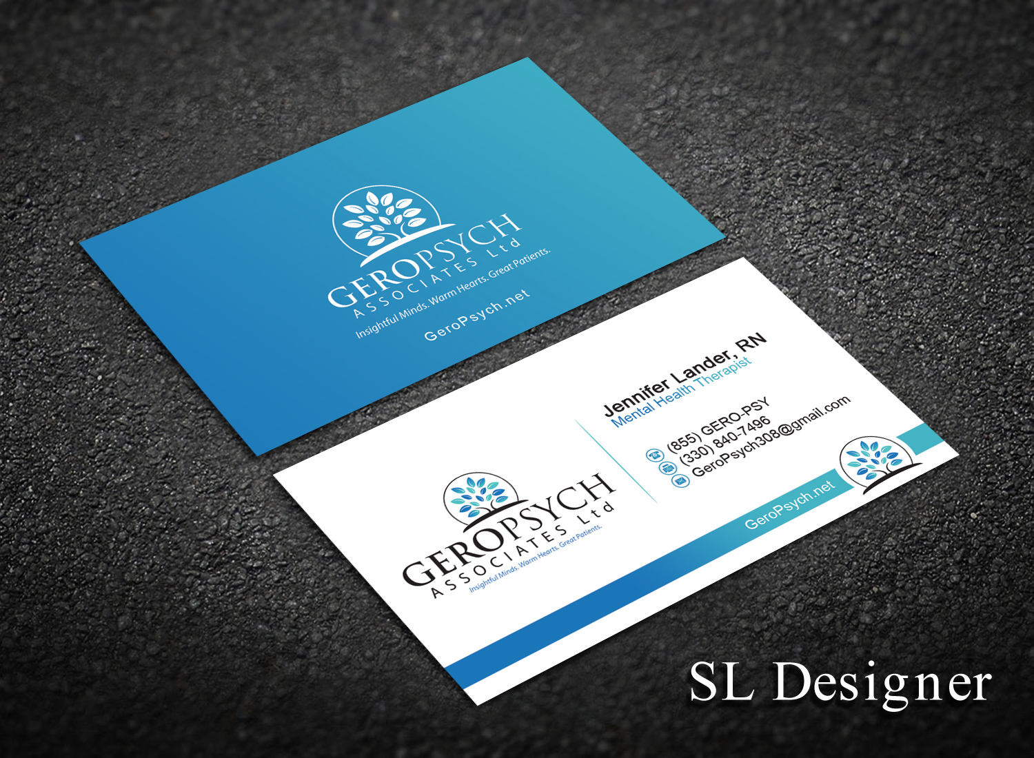 Business Card Design by SL Designer for GeroPsych Associates, Ltd | Design #15937248