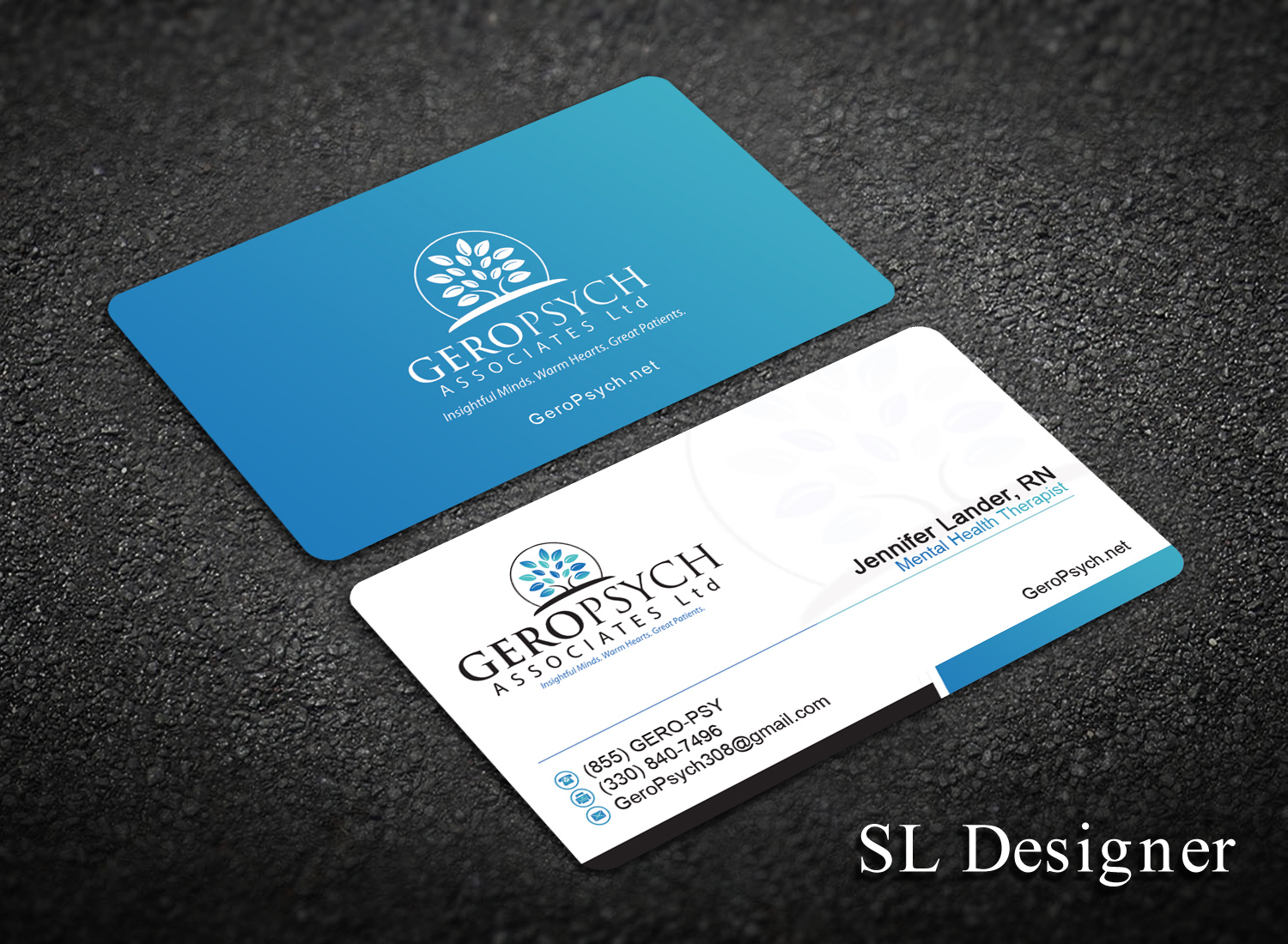 Business Card Design by SL Designer for GeroPsych Associates, Ltd | Design #15937252