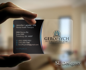 Business Card Design by SL Designer for GeroPsych Associates, Ltd | Design: #15937256