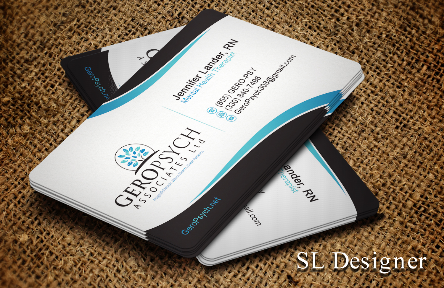 Visitenkarten-Design von SL Designer für GeroPsych Associates, Ltd | Design #15937500