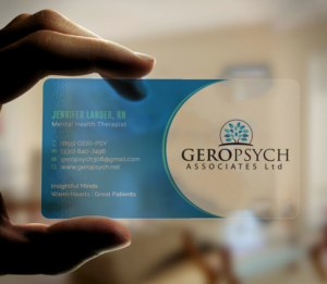 Visitenkarten-Design von Graphic Flame für GeroPsych Associates, Ltd | Design: #15950794
